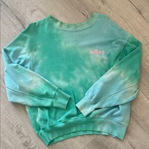 Billabong Teal Tie-Dye Crewneck Sweatshirt - Women's Sweater
